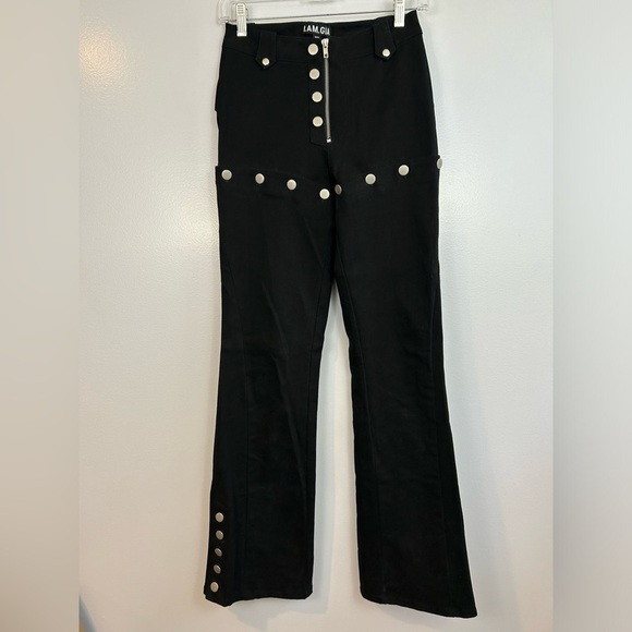 I.AM.GIA Black Dagger Convertible High Waisted Snap Pants Size XS - Picture 6 of 16